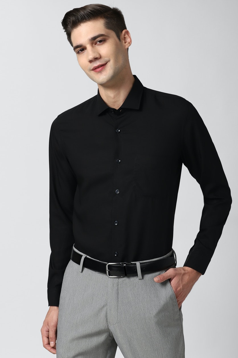 Black Full Sleeves Formal Shirt – Robert Official Online Store – Buy ...
